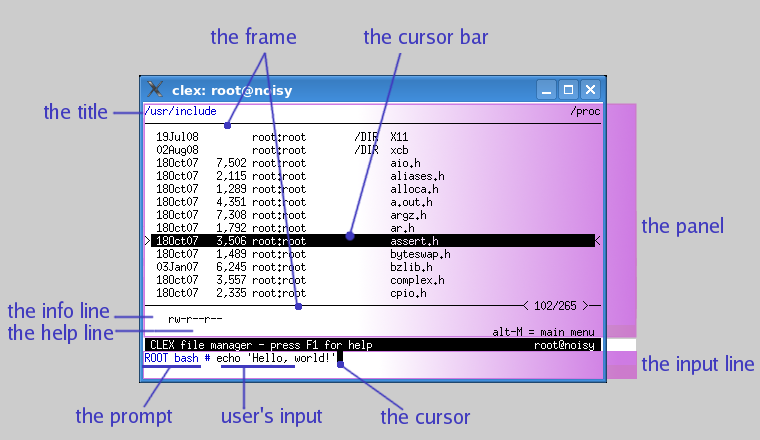screenshot with annotations